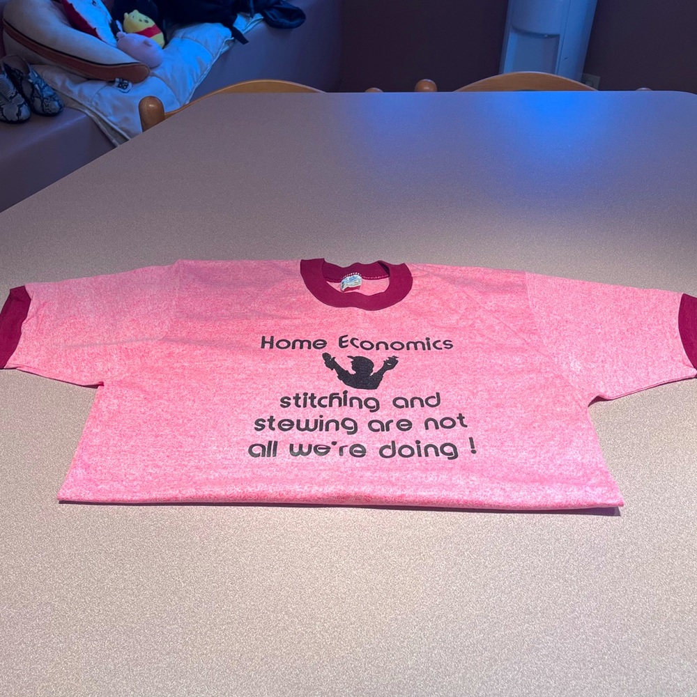 Vintage Home Economics Tee Red Heather